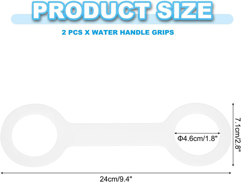 Laden Sie das Bild in Galerie -Viewer, Siliconen waterfles draaggreep (2 stuks) - Antislip fleshouder riem - Fles draagriem 500-1000 ml

