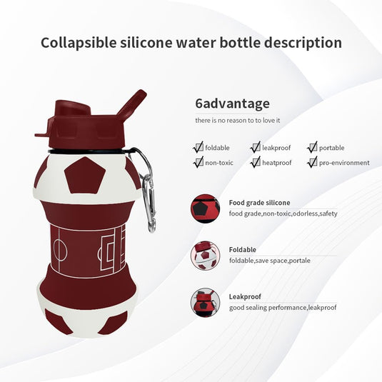 Voetbal drinkfles met rietje 550 ml