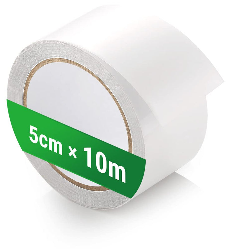 Load image into Gallery viewer, ecooe Reparatietape voor tenten, 8 cm x 5 m, reparatietape, professioneel, waterdicht, transparant, voor het repareren van luifels, tent, pvc-coating, paviljoen, vrachtwagenzeil
