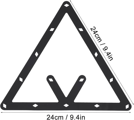 Biljart driehoek rack zwart