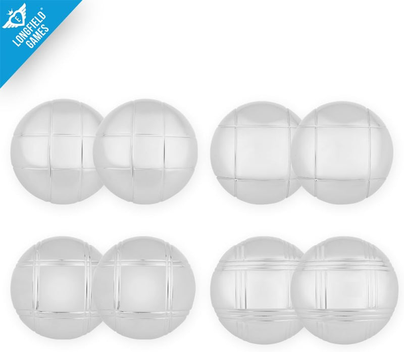 Load image into Gallery viewer, Engelhart - 010206 - Petanque ballen set (8 bouleballen) luxe petanque spellen - boules set in houten kist, 8 stuks - Jeu de boules -
