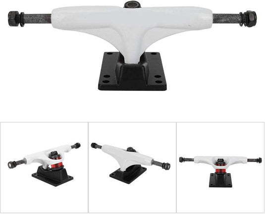Skateboard truck van aluminium-magnesiumlegering wit – longboard truck – skateboard accessoires