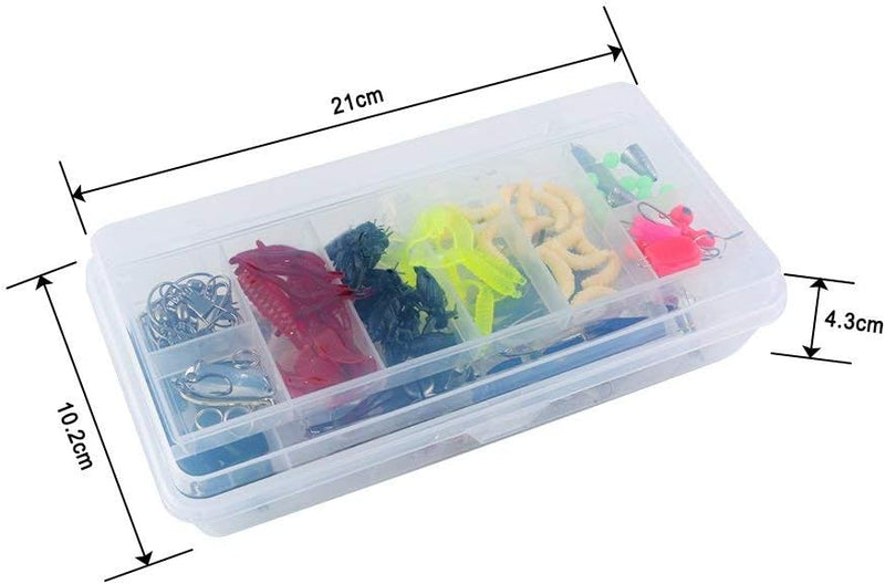 Bild im Galerie-Viewer laden, Kunstköder-Set mit 120 Teilen, Spinnern, Softbaits und Hardbaits inklusive Aufbewahrungsbox – Raubfischköder – Angelzubehör

