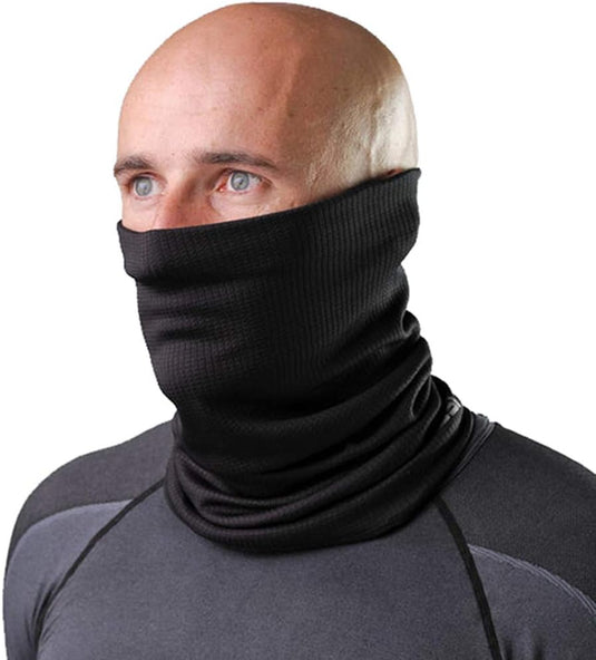 TODO Universele colsjaal, winterhalsdoek voor hardlopen, wielrennen, heren, dames, multifunctionele doek, halswarmer, warm, fleece, winddicht, ski, nekwarmer, voetbal, zwart, Zwart - Ns1, One size