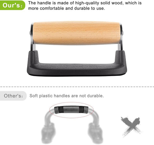 Hoge parallettes 24 cm met antislip en gevoerde handgrepen tot 300 kg – push-up bars – calisthenics