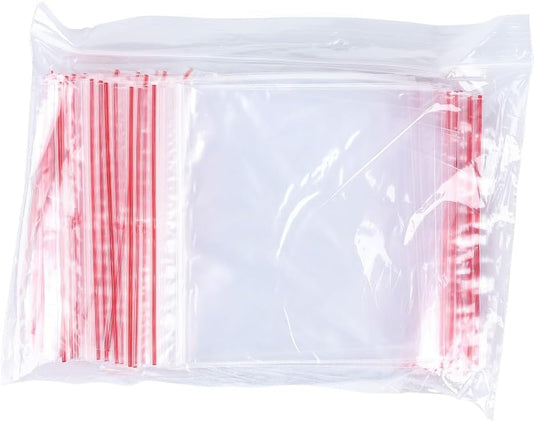 Zip zakjes 4 x 6 cm transparant 100 stuks