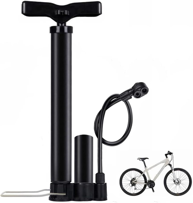 Load image into Gallery viewer, High Pressure Bike Floor Pump, Bicycle Pump, Bike Pump, Stand Pump 160PSI with Presta &amp;Schrader Valves, Bike Air Pump with Ball Pump Needle for Bike Basketball
