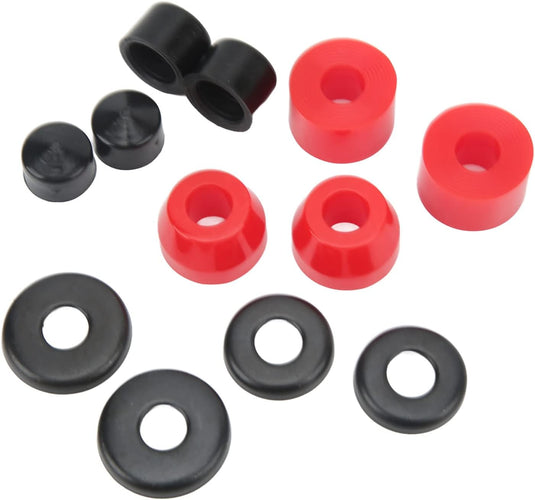 Skateboard bushings 90A 12-delige vervangingsset – PU stuurrubbers – longboard skateboard accessoires