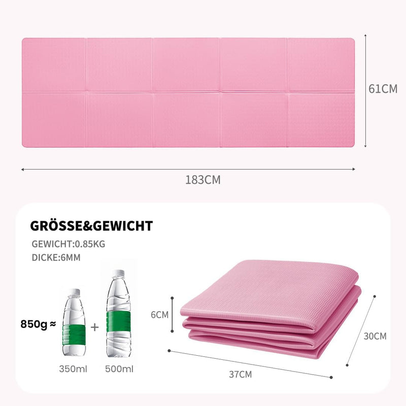 Chargez l'image dans la visionneuse de la galerie, Opvouwbare yogamat TPE antislip 6 mm

