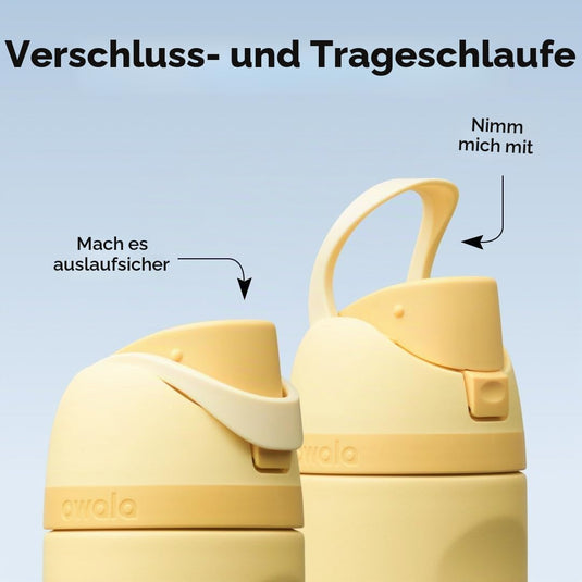 Geïsoleerde RVS drinkfles 710 ml met rietje en lekvrije dop – waterfles – thermosfles