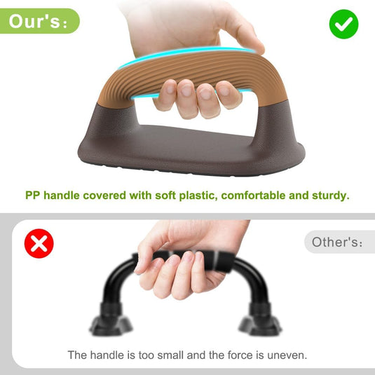 Push-up bars met ergonomische zachte handgrepen en antislip basis – opdruksteunen – krachttraining