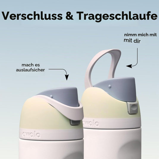 Geïsoleerde RVS drinkfles 710 ml met rietje en lekvrije dop – waterfles – thermosfles