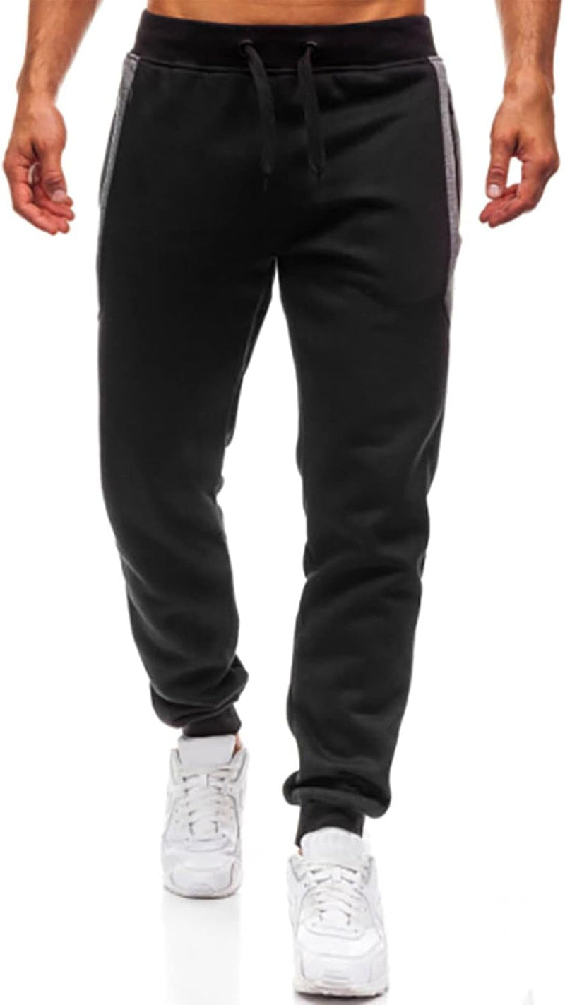 Laden Sie das Bild in Galerie -Viewer, Heren joggingbroek van katoenmix met zakken en print – sportbroek – trainingsbroek
