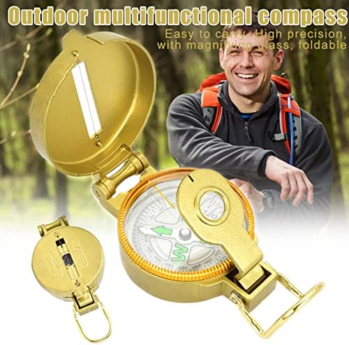 Load image into Gallery viewer, ARFUKA Kompas Wandelen Backpacken Kompas Pocket Kompas Lensatisch Kompas Handheld Kompas voor Wandelen Camping Navigatie Survival Backpacken Orienteering Goud
