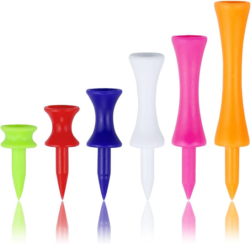 Laad afbeelding in Galerijviewer, Plastic Golf Tees Gemengde Grootte Kasteel Tees Golf 120 Count
