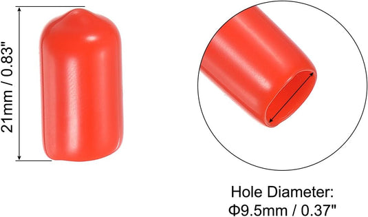 Snooker keu tip beschermhoes rubber (15 stuks) - Biljart keudop bescherming - Biljart accessoires keu protector