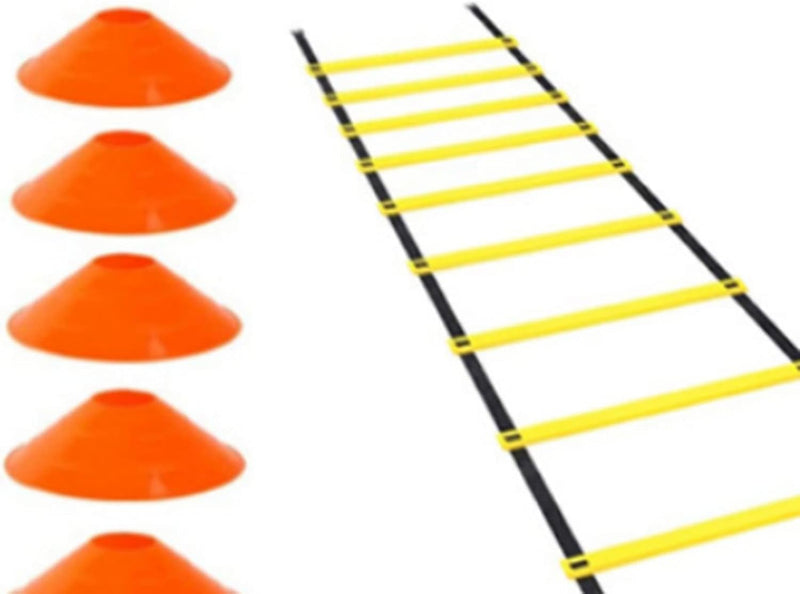 Laden Sie das Bild in Galerie -Viewer, Agility ladder 6 meter met 12 sporten en 10 pionnen – coördinatieladder – snelheidstraining
