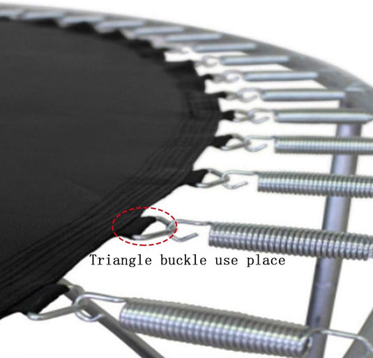 Trampolineveren 5 stuks 140 mm met veertrekker en driehoeksgesp – vervangingsveren – trampoline accessoires
