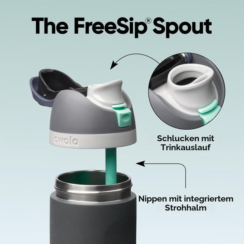 Laden Sie das Bild in Galerie -Viewer, Geïsoleerde RVS drinkfles 710 ml met rietje en lekvrije dop – waterfles – thermosfles
