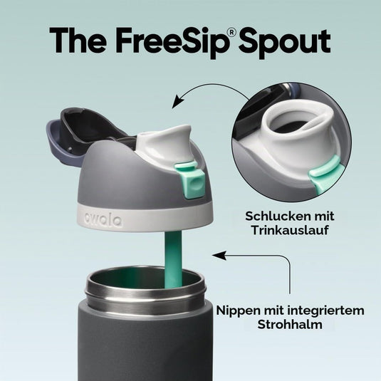 Geïsoleerde RVS drinkfles 710 ml met rietje en lekvrije dop – waterfles – thermosfles