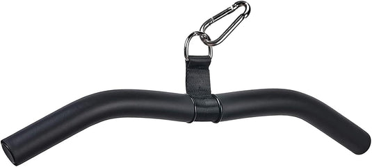 Rechte kabelstang 40 cm met antislip handgrepen tot 150 kg – lat pulldown bar – biceps triceps stang
