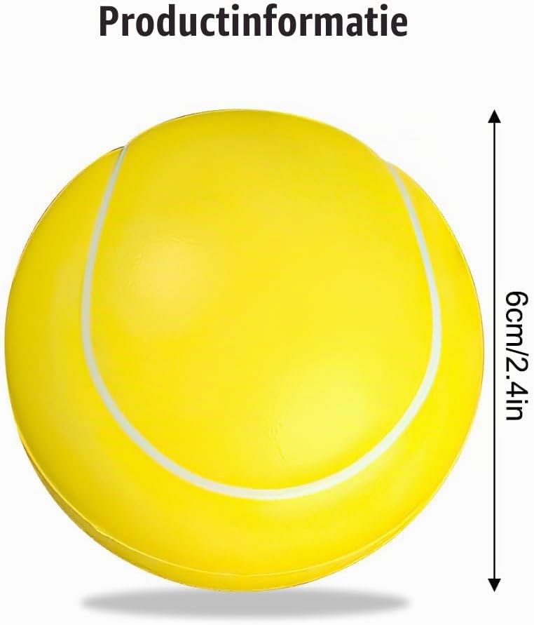 Chargez l'image dans la visionneuse de la galerie, Zachte schuimballen 12 stuks 6 cm in tennisbaldesign – foam ballen – speelballen
