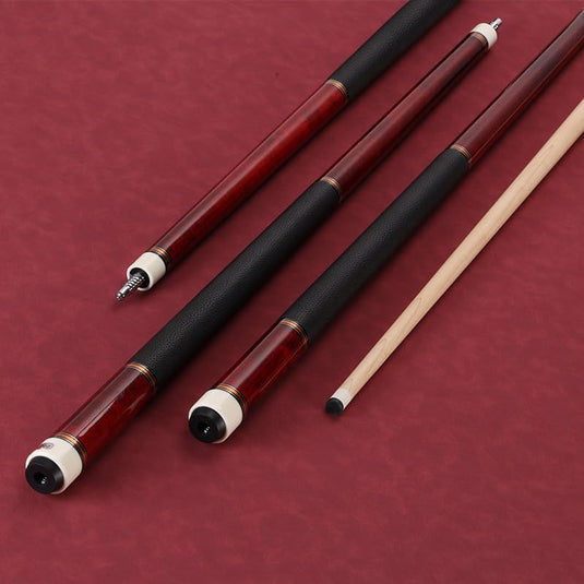 Biljartkeu 147 cm 19-20 oz – Canadese Esdoorn Pool Cue 12,5 mm Tip – Leren Grip