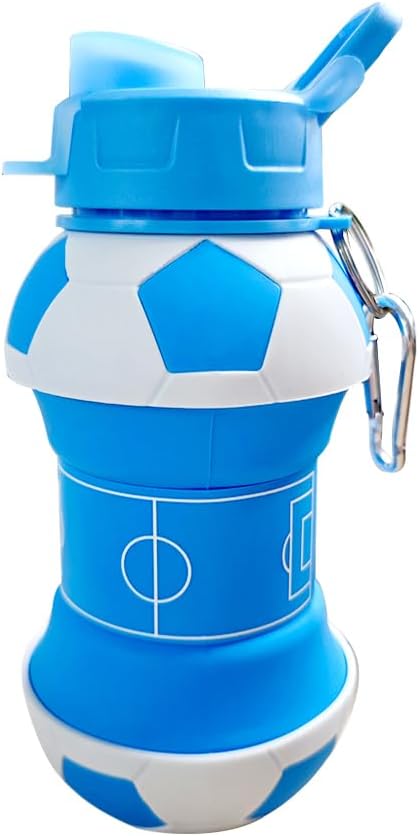 Voetbal drinkfles met rietje 550 ml