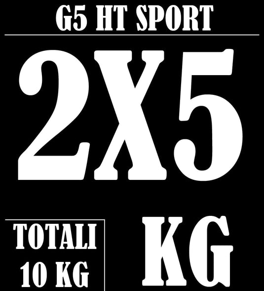 Rubberen gietijzeren schijven G5 HT SPORT Ø gat 25 mm voor sportschool en thuisgymnastiek van 0,5 tot 20 kg voor stuur en halters