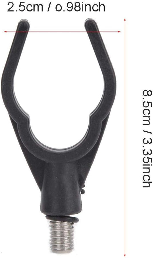 Têtes de support de canne, 4 pièces, en plastique avec filetage en acier inoxydable – porte-cannes – supports de pêche