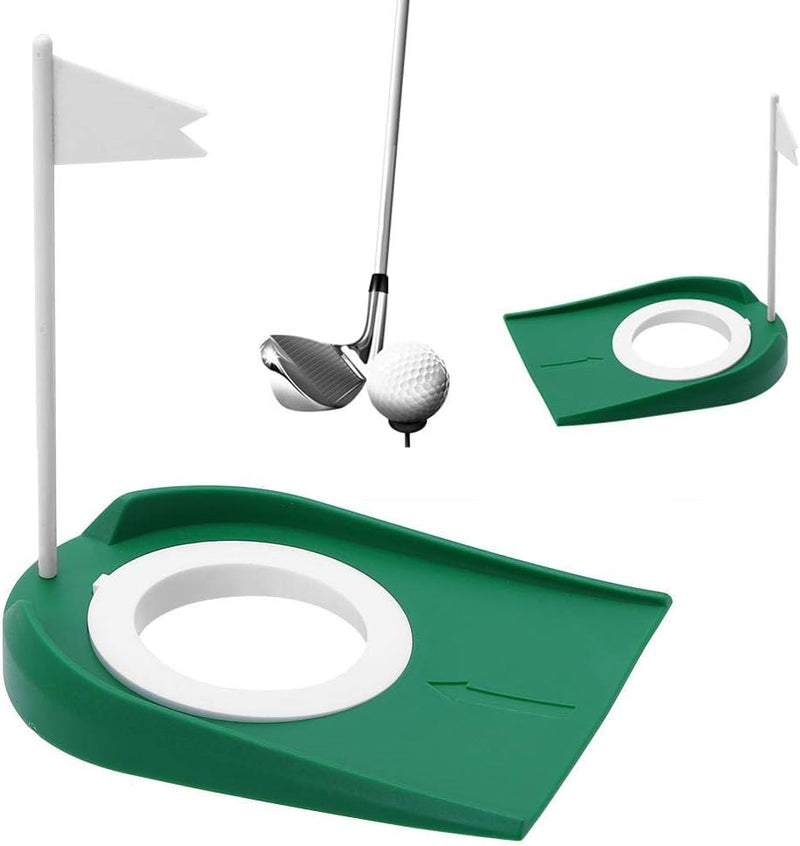 Laden Sie das Bild in Galerie -Viewer, Golf putting oefenhole van kunststof met vlag voor binnen en buiten – putting cup – golftraining
