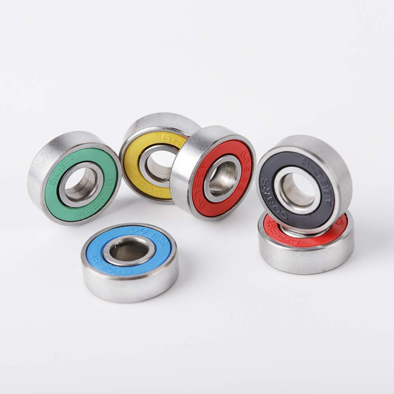 Load image into Gallery viewer, Rybtd 20 STUKS Skateboardlagers kleurenminiatuur, Dubbel afgeschermde lagers ABEC-9 608 2RS Skateboard Lager voor Lange Skateboards Vierwielige Skates Wielen Vervangende Lager
