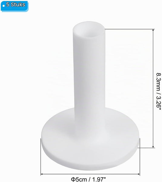Rubberen golftees 5 stuks 83 mm voor oefenmatten – golfbal houders – driving range trainingsbenodigdheden
