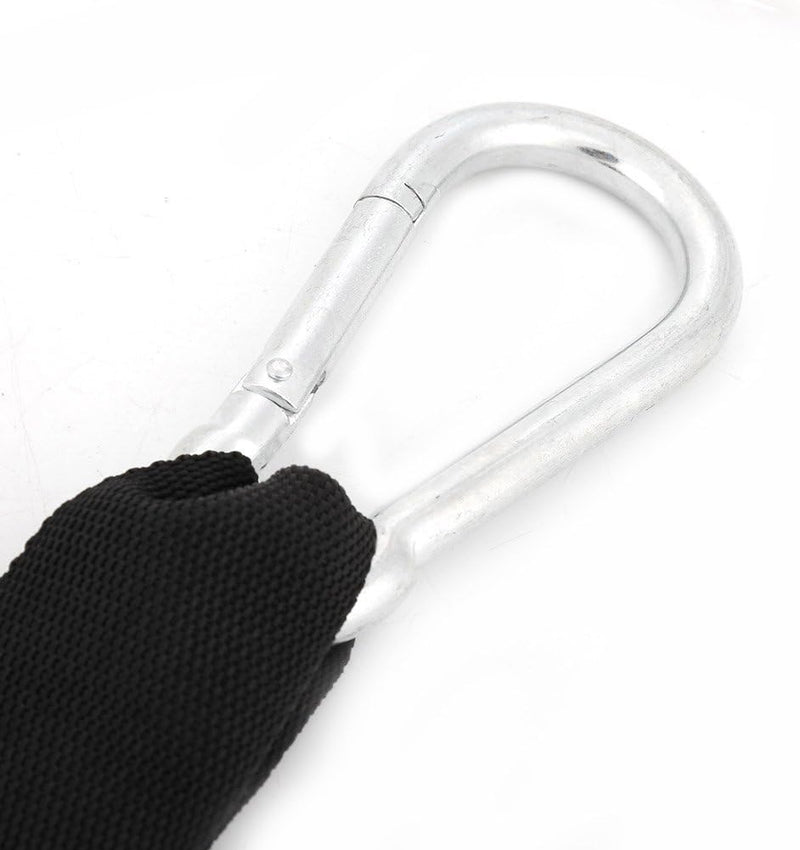 Load image into Gallery viewer, Ab straps voor optrekstang met gevoerde armlussen en karabijnhaken tot 150 kg – buikspiertrainer – core straps
