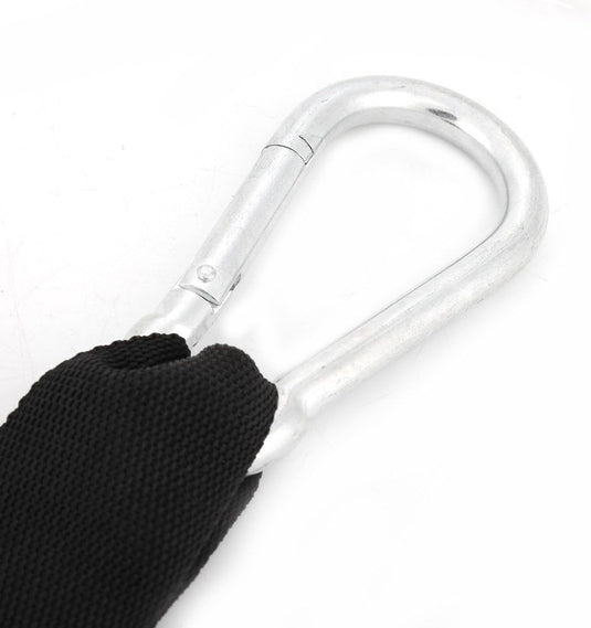 Ab straps voor optrekstang met gevoerde armlussen en karabijnhaken tot 150 kg – buikspiertrainer – core straps