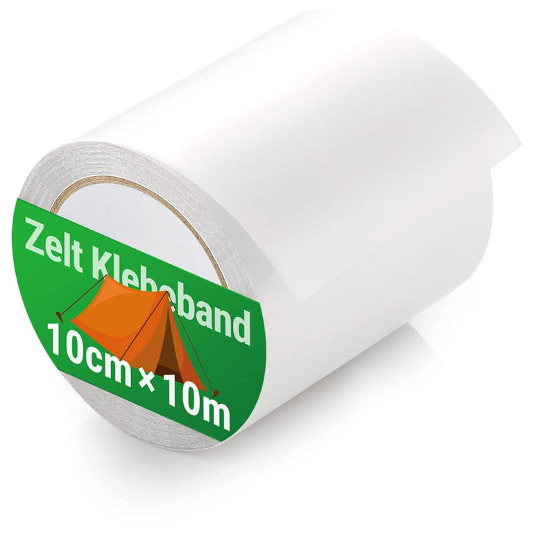 Load image into Gallery viewer, ecooe Reparatietape voor tenten, 8 cm x 5 m, reparatietape, professioneel, waterdicht, transparant, voor het repareren van luifels, tent, pvc-coating, paviljoen, vrachtwagenzeil
