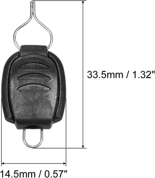 Schnurhalter 10 Stück für Baitcasting-Rollen schwarz – Schnurclips – Angelschnurstopper – Angelzubehör