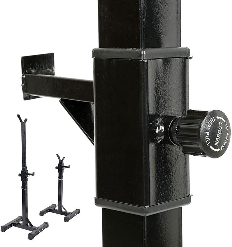 Laad afbeelding in Galerijviewer, Squat rek, halterrek, halterstandaard, maximale belasting 200 kg, stalen frame, verstelbare hoogte, 105-160cm. Ideaal voor spier-, squat- en bankoefeningen

