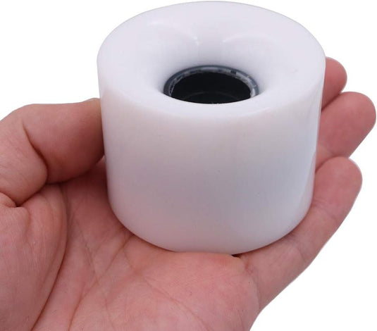 Skateboard wielen 60 x 45 mm 78A PU 4 stuks wit – longboard cruiser pennyboard wielen