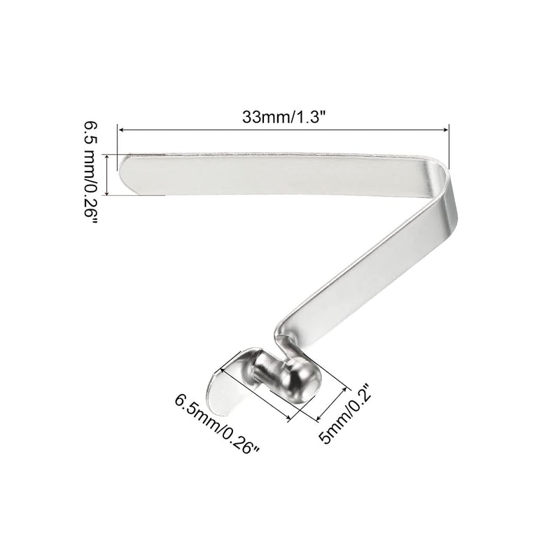 Laad afbeelding in Galerijviewer, Veerklemmen voor telescopische buizen 8x5,5 mm (8 stuks) - Kajak peddel borgpennen - Tentpaal borgclips staal
