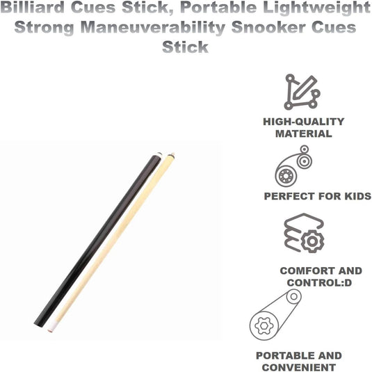Biljartkeu 48 Inch – Lichtgewicht Pool Cue van Esdoornhout – Voor Kinderen & Beginners
