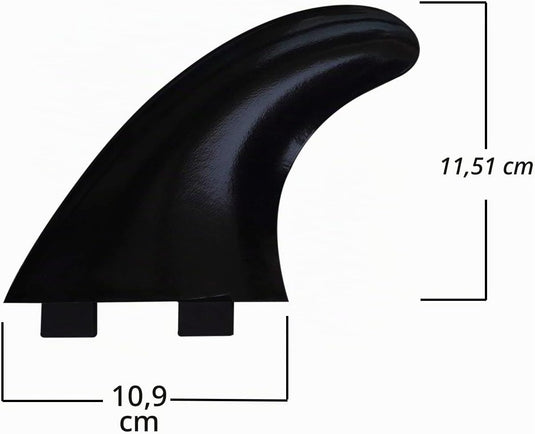 Surfboard vin set met bevestigingsschroeven en vinsleutel zwart – FCS vinnen – surf accessoires