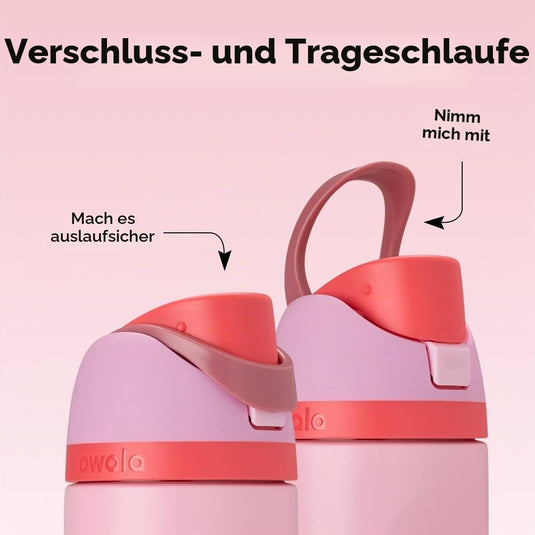 Geïsoleerde RVS drinkfles 710 ml met rietje en lekvrije dop – waterfles – thermosfles