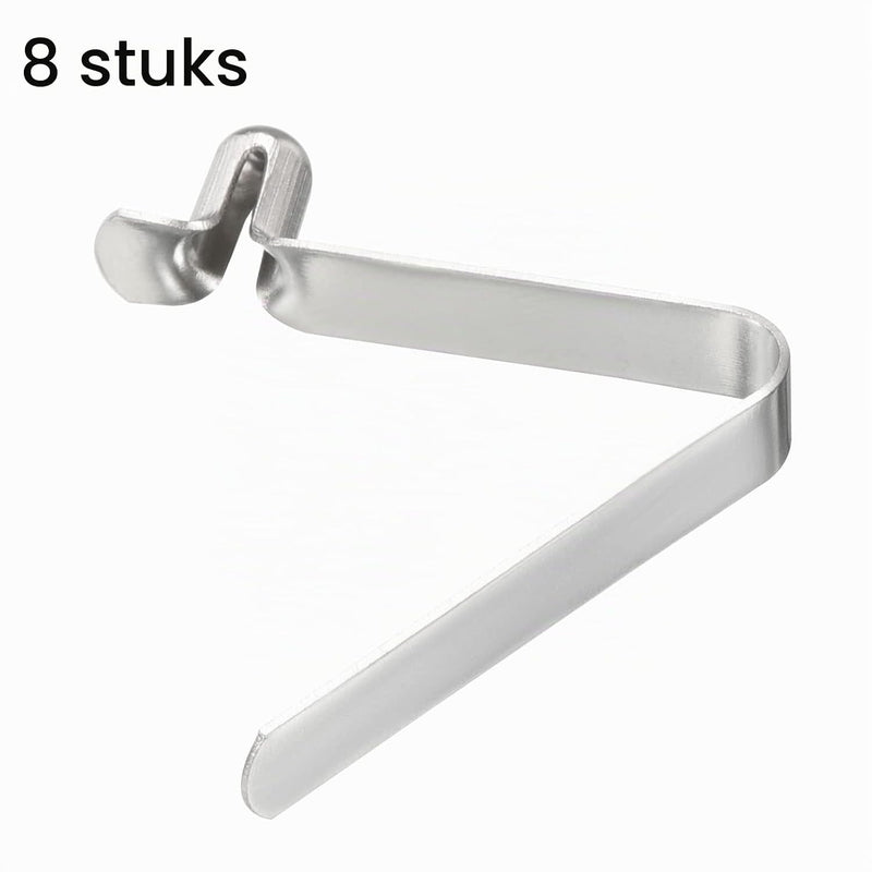 Laad afbeelding in Galerijviewer, Veerklemmen voor telescopische buizen 8x5,5 mm (8 stuks) - Kajak peddel borgpennen - Tentpaal borgclips staal
