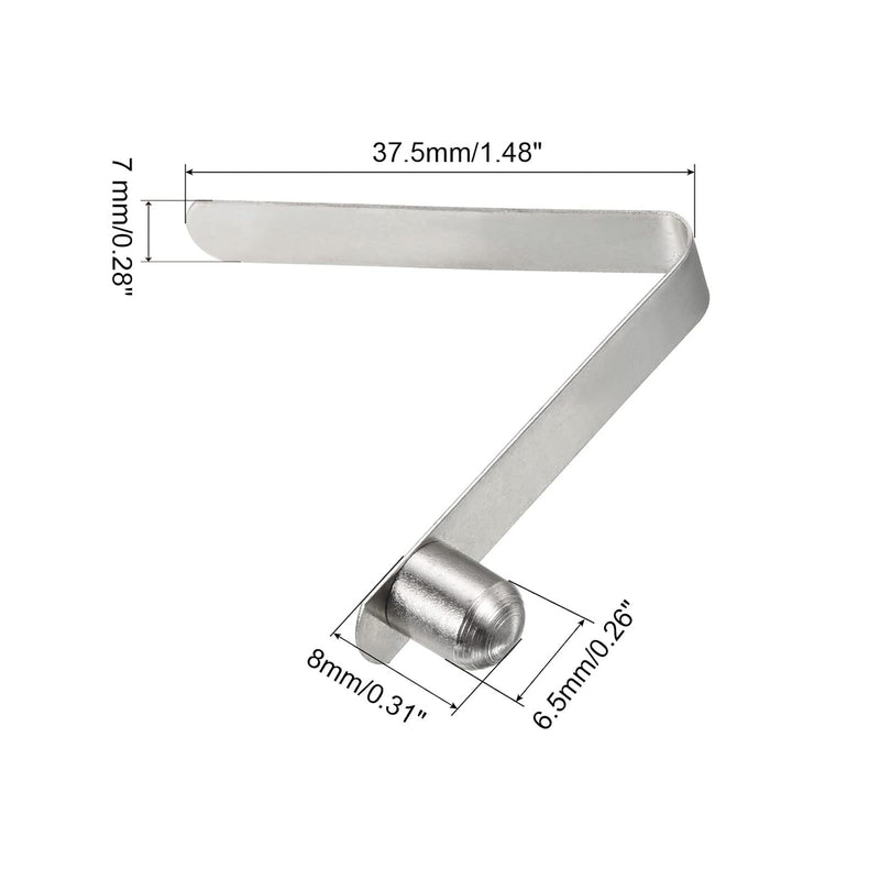 Laad afbeelding in Galerijviewer, Veerklemmen voor telescopische buizen 8x6,5 mm (5 stuks) - Kajak peddel borgpennen - Tentpaal borgclips staal
