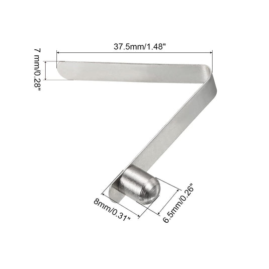 Veerklemmen voor telescopische buizen 8x6,5 mm (5 stuks) - Kajak peddel borgpennen - Tentpaal borgclips staal