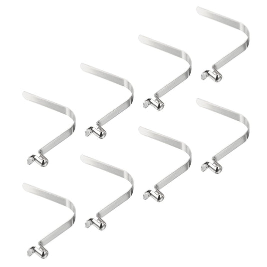 Veerklemmen voor telescopische buizen 8x5,5 mm (8 stuks) - Kajak peddel borgpennen - Tentpaal borgclips staal