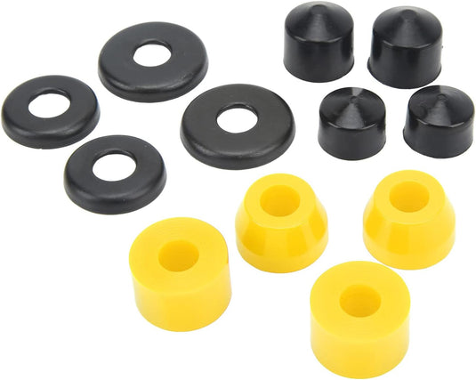 Skateboard bushings 90A 12-delige vervangingsset – PU stuurrubbers – longboard skateboard accessoires