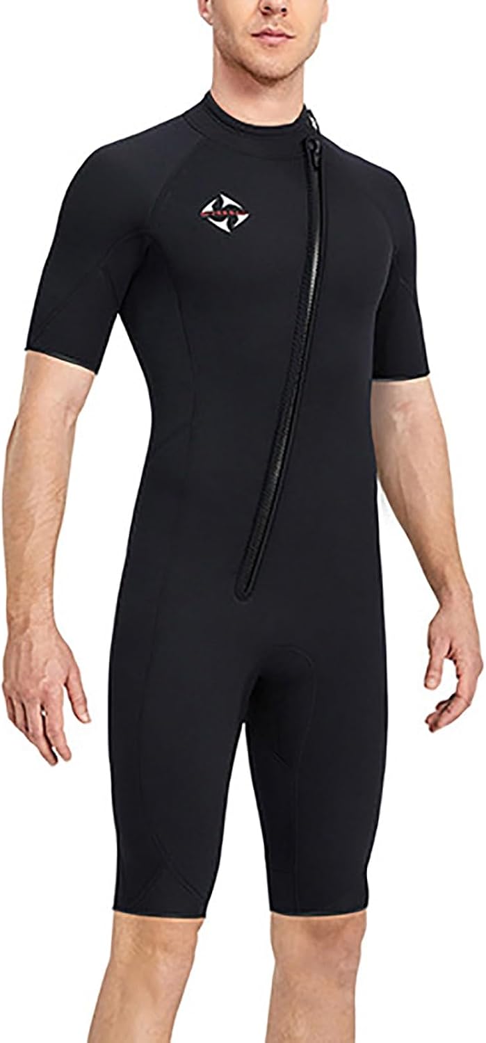 Load image into Gallery viewer, Heren wetsuit 3 mm neopreen met lange mouwen en ritssluiting – duikpak – surfpak
