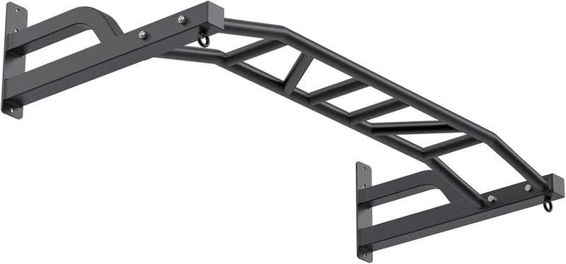 Laden Sie das Bild in Galerie -Viewer, Wandmontierte Klimmzugstange 122 cm mit mehreren Griffpositionen und Ankerpunkten – Klimmzugstange – Krafttraining
